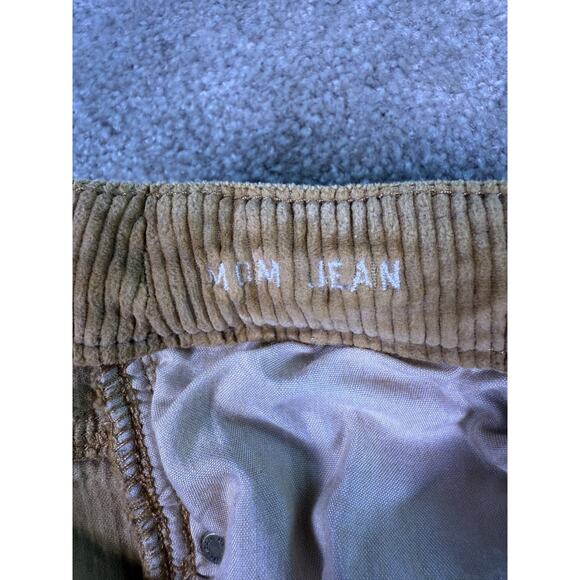 American Eagle Pants Brown Corduroy Mom Jeans Women’s Stretch Size 0 E365 - Picture 8 of 16